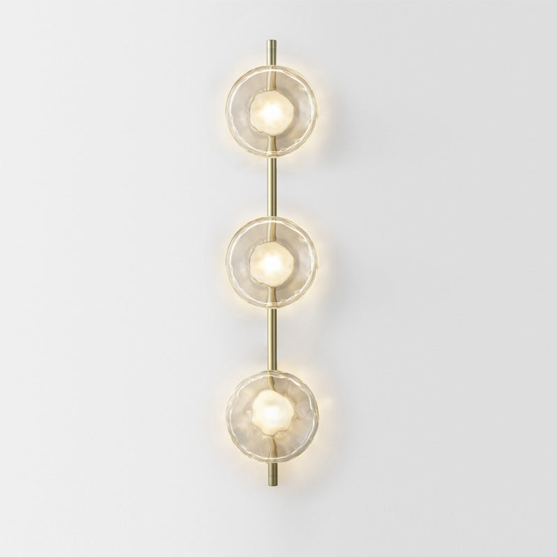 Luxury glass bedside wall lamp with modern hotel-style wall-mounted design