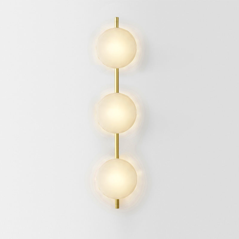 Luxury glass bedside wall lamp with modern hotel-style wall-mounted design